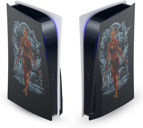 Head Case Designs Officially Licensed Assassin's Creed Alexios With Spear Odyssey Artwork Vinyl Faceplate Sticker Gaming Skin Decal Cover Compatible With Sony PlayStation 5 PS5 Disc Edition Console in Saudi Arabia
