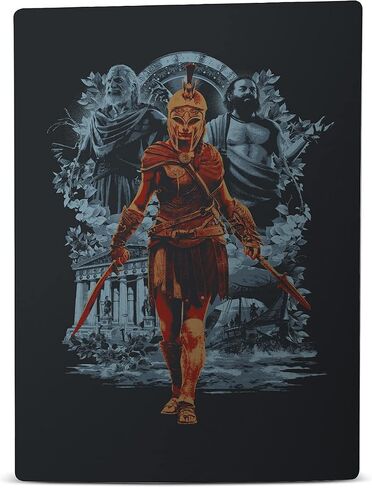 Head Case Designs Officially Licensed Assassin's Creed Alexios With Spear Odyssey Artwork Vinyl Faceplate Sticker Gaming Skin Decal Cover Compatible With Sony PlayStation 5 PS5 Disc Edition Console in Saudi Arabia