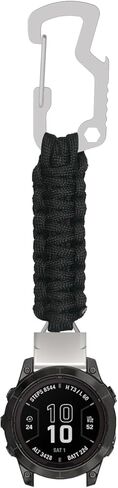 حزام paracord متوافق مع Garmin Fenix ​​8/Fenix ​​E/Fenix ​​7x/Fenix ​​6x/Fenix ​​5x/Tactix 7/Quatix 7 Pro/Quatix 6x/Enduro 2 Keychain Watch Holder Clist Rugged Survival Survival Nylon Sport Band Band Band Band Brid in Kuwait