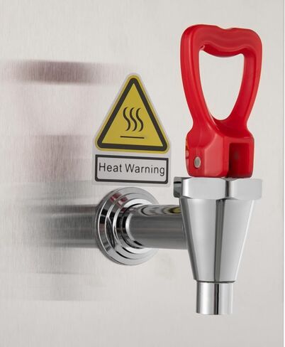 غلاية المياه التجارية 2500W التدفئة الأوتوماتيكية موزع المياه موزع الطاولة غلاية المياه للشاي والمقاهي والمطاعم والمنازل والمكاتب 15L أسود/فضية (أسود) in Kuwait