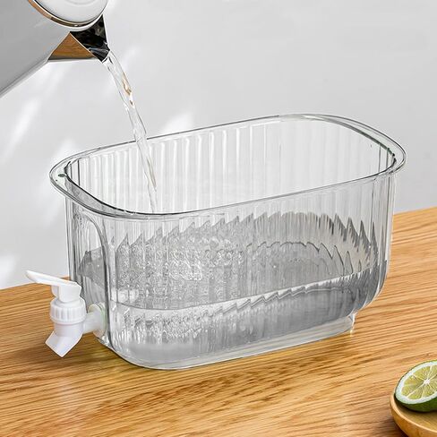 Large Acity Be Drink Dispenser with Faucet, Proof Cold Kettle for Home - Transparent e, Food Ade and Thickened, C Kettle for Parties and Events (Green) in Saudi Arabia