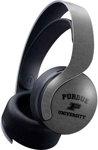 Skinit Skinit Gaming Gaming Skin متوافق مع سماعة Pulse 3D اللاسلكية لـ PS5 - تصميم شعار Purdue Gray المرخص له رسميًا in Kuwait