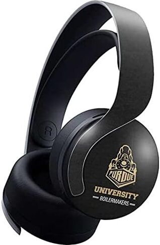 Skinit Skinit Gaming Gaming Skin متوافق مع سماعة Pulse 3D اللاسلكية لـ PS5 - تصميم شعار Purdue Gray المرخص له رسميًا in Kuwait
