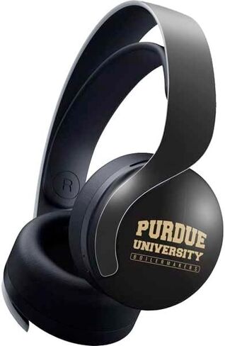 Skinit Skinit Gaming Gaming Skin متوافق مع سماعة Pulse 3D اللاسلكية لـ PS5 - تصميم شعار Purdue Gray المرخص له رسميًا in Kuwait