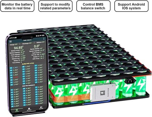 BD4A20S8P 8S-20S RS485 12V 24V 80A شحن مع توازن نشط 0.4A لبطارية LIFEPO4 LIO LTO in Saudi Arabia