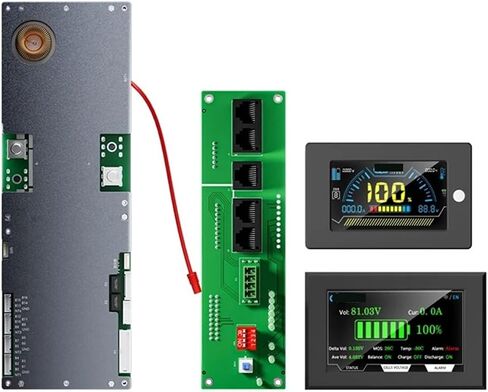 العاكس 24V 48V 100A-200A 8S-16S LIFEPO4 LI-ION LTO Home Energy Storage Balancer 1A 2A Active (3.2 Inch LCD) in Saudi Arabia