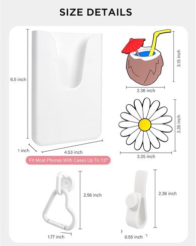 Letgo Silicone Phone حامل لحقيبة Bogg ، حامل علبة الهاتف متوافق مع أكياس Bogg ، حامل هاتف Bogg Bag Accessories in Kuwait