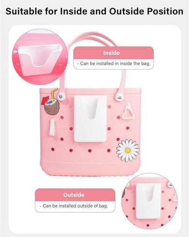 Letgo Silicone Phone حامل لحقيبة Bogg ، حامل علبة الهاتف متوافق مع أكياس Bogg ، حامل هاتف Bogg Bag Accessories in Kuwait