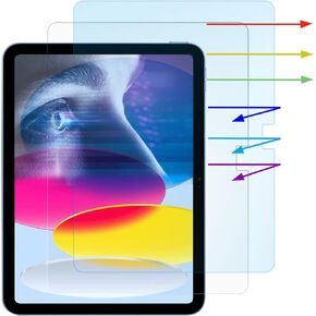 2Pack Anti Blue Light (HD Clear) Screen Protector for 2022 iPad 10th Gen 10.9 Inch (A2696/A2757/A2777) Tablet, Eye Protection, Anti Glare, Anti Fingerprint