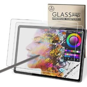 Screen Protector for Samsung Galaxy Tab S9 FE 5G (10.9 Inch) & Galaxy Tab S9/ S8/ S7 (11 Inch), 9H Tempered Glass Screen Protector, S Pen Compatible/HD Clear/Anti Scratch/Bubble Free[3pack]