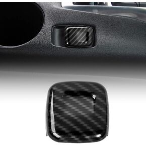 CheroCar for Camaro Interior Accessories Carbin Fiber Grain Dash Board Cigarette Lighter Decoration Frame Cover Trim Pour for Chevrolet Camaro 2016-2021