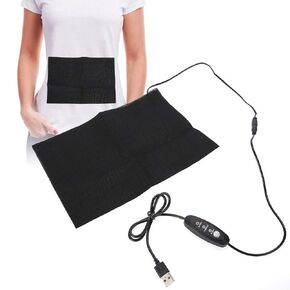 Cloth Heating Pad, Electric USB Charging Waist Belly Warming Mat Heater Heat Pads Adjustable Temperature Lightweight Clothes Heating Pad Shoulder and Back Pain Stress Relief