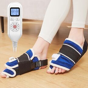1 Pair Heating Pad for Feet Hallux Valgus Women & Men, Foot Heating Pad for Pain Relief with 10-90min Timer & 86℉-158℉ Temp Setting, Heating Pad Foot Wrap for Bunion Pain Relief Foot Brace