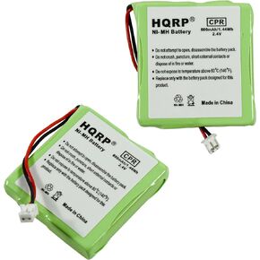 HQRP 2-Pack Phone Battery Compatible with Fritz!FON DECT MT-D/MT-D VOIP DECT/MT-D AVM20002434 / VOIP DECT / 36F6 Cordless Telephone