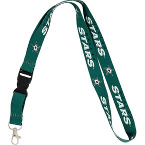 Desert Cactus Dallas Stars NHL National Hockey League Car Keys ID Badge Holder Lanyard Keychain Detachable Breakaway Snap Buckle (Lanyard 1 - Green)