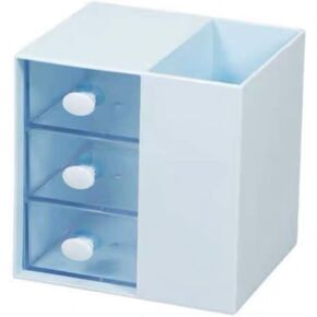 Pen Holder Pencil Cup Holder Desk Organizer Office Stationery Supplies Organizers, 4 Compartments Desk Office and School (Purple) in Kuwait