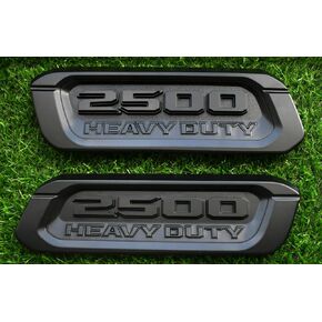 2pack New 2500 Heavy Duty Emblems Left Right Side 3D Badges Black Hood Replacement for 2500 (Red)