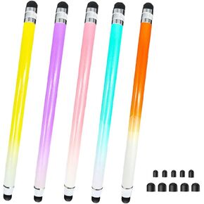 Stylus Pen for Touch Screen(5pcs),High Precision Nib Writing and Drawing Stylus Capacitance Pen,10 Replaceable Tips Touch Pens for iPad iPhone Tablet and All Universal Touch Screen Devices
