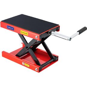 1200 LBS Motorcycle Jack, Motorcycle Lift Stand for Dirt Bike ATV,Scissor Jack with Crank Handle and Breaker Bar