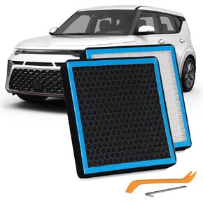 CF12160 Cabin Air Filter HEPA Air Conditioner with Activated Carbon Replacement Cabin Air Filter Accessories Compatible with HYUNDAI KIA 2016 2017 2018 2019 2020 2021 2022 2023 2024