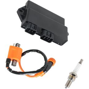 WFLNHB Ignition Coil CDI Spark Plug Replacement for Yamaha Warrior 350 350cc 1997 1998 1999 2000 2001 3GD-85540-40-00