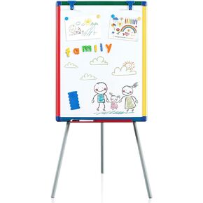 MAKELLO White Board with Stand, Portable Whiteboard Easel 3'x2' for Office Classroom Home School, Adjustable Height, Aluminum Frame, 36x24in