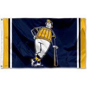 Milwaukee Brewers Barrelman 3x5 Foot Grommet Banner Flag
