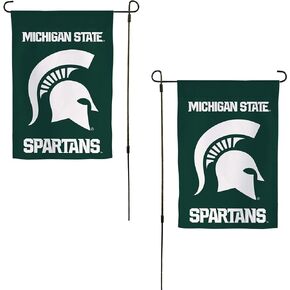 Michigan State University Garden Flag Spartans MSU Banner 100% Polyester (Design C)