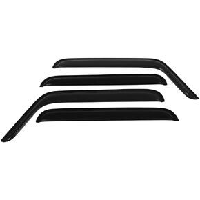 SCITOO Outside Mount Window Visor Deflector Rain Guard Dark Smoke, 4 Pcs Set Fit for 2007-2017 for Jeep Wrangler in Kuwait