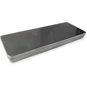 Metal Pen Pencil Case Stationery Box Empty Hinged Stainless Steel Box School Supplies Pen Holder Makeup Brushes Organizers
