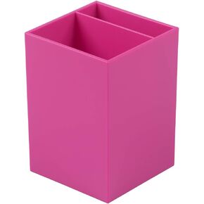 JAM Paper Plastic Pen Holder - Black - Desktop Pencil Cup Sold Individually