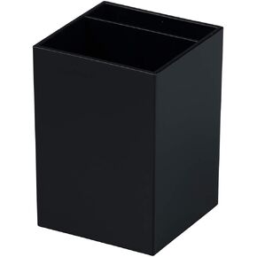 JAM Paper Plastic Pen Holder - Black - Desktop Pencil Cup Sold Individually
