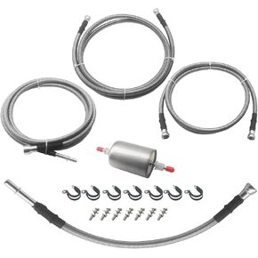 Braided Fuel Line Compatible with GMC Sierra Chevy Silverado 1500 2500 2500HD 3500 Flexible Stainless Steel Fuel Hose Replace 819-840 15043857 15765803 in Kuwait