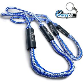 Premium Bungee Dock Line for Boats & PWC - DockingPal | Elastic Mooring Rope Stretches to Absorb Shocks & Prevent Damage to Your Watercraft | Safer Docking for Your Boat, Jet Ski, Pontoon or Kayak