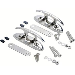 Boat Folding Cleat,Flip Up 4-1/2" Dock Cleats Marine Stainless Steel