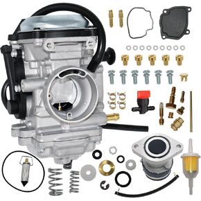 4XE-14140-13-00 Carb w/Repair Kit, Intake Manifold Fit for Yamaha Bear Tracker YFM 250 1999 2000 2001 2002 2003 2004 Carb