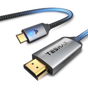 USB C to HDMI Cable, 4K@60Hz USB Type C to HDMI Cable, Thunderbolt 3 Compatible with MacBook Pro, iPad Air 4, iPad Pro 2020, MacBook Air, iMac, S20, XPS 15 and More（10FT