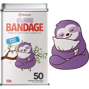 BioSwiss Bandages, Assorted Animal Shaped Variety Self Adhesive Bandage, Latex Free Sterile Wound Care for Kids and Adults, 100 Count