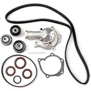 Timing Belt Water Pump Kit, ECCPP for 1999-2006 for HYUNDAI Sonata Santa Fe Kia Optima 2.4L L4 DOHC 16Engine G4JS