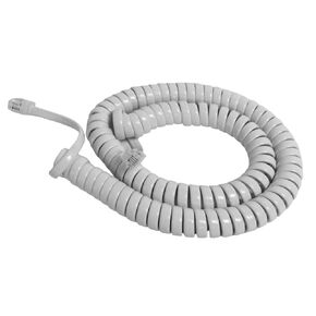 The VoIP Lounge 12 Foot White Handset Receiver Curly Coil Cord for Panasonic KXT KXDT KXNT Phone