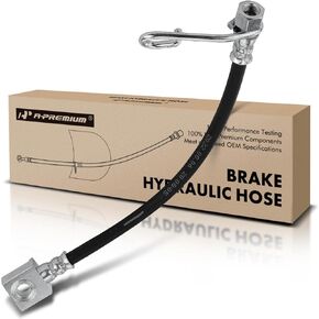 A-Premium Rear Passenger Brake Hydraulic Hose Compatible with Ford Models - E250, E250 Econoline, E350 Club Wagon, E350 Econoline Club Wagon, E350 Super Duty - Replace# 6C2Z2A442DA