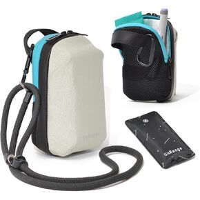Diabetic Supply Bag Mini - Medicine Travel Bag for Diabetic Supplies with Insulin Cooler Pocket (Black)