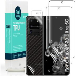 Ibywind Screen Protector(Not Glass) Only For SamSung Galaxy S20 6.2",with 2Pcs Flexible TPU Film,1Pc Camera Lens Protector,1Pc Backing Film