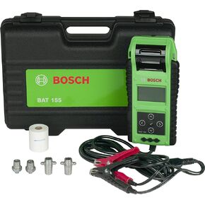 Bosch BAT155 Heavy Duty Battery Tester with Integrated Printer - Use with 6V and 12V Batteries, 12V and 24V Charging Systems, Large
