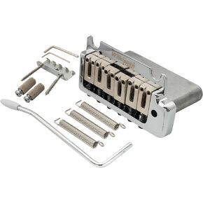 Wilkinson WOV08 52.5mm (2-1/16 inch) 2-Point ST Guitar Tremolo Bridge for Fender Strat American Standard or Professional Electric Guitar Replacement, Chrome
