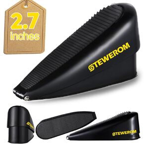 Heavy-Duty Metal Door stoppers for Doors up to 2.7 inches at The Bottom Wedge Door Stops for Residential and Commercial use Door Stops Rubber and alloyfor Doors on Tile, Concrete, Carpet, Wood Floors
