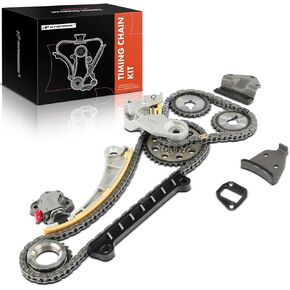A-Premium Engine Timing Chain Kit W/Sprocket & More [fits DOHC, 4Cyl 1.8L 2.0L 2.3L] Compatible with Chevy Tracker 99-03 & Suzuki Aerio 02-07, Esteem 99-02, Sidekick 96-98, SX4 07-09, Vitara 99-03