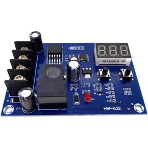 Battery Charging Control Module Board Charge Controller for 12V-24V Lead-Acid Lithium-ion Car Battery with Switch Protection