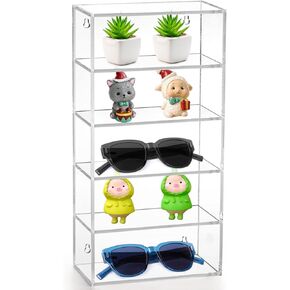 منظم نظارات شمسية من الأكريليك مكون من 5 طبقات، حافظة عرض مصغرة للنظارات، حامل على الحائط، رف منظم تمثال قائم بذاته للمقتنيات والأحجار الكريمة والصخور والعرض in Kuwait