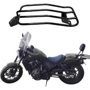 Black Rear Top Case Carrier Luggage Rack Cargo Rack Fit for Rebel 1100 CMX1100 Rebel 1100 DCT Rebel 1100T DCT 2021 2022 2023 Motorcycle Accessories